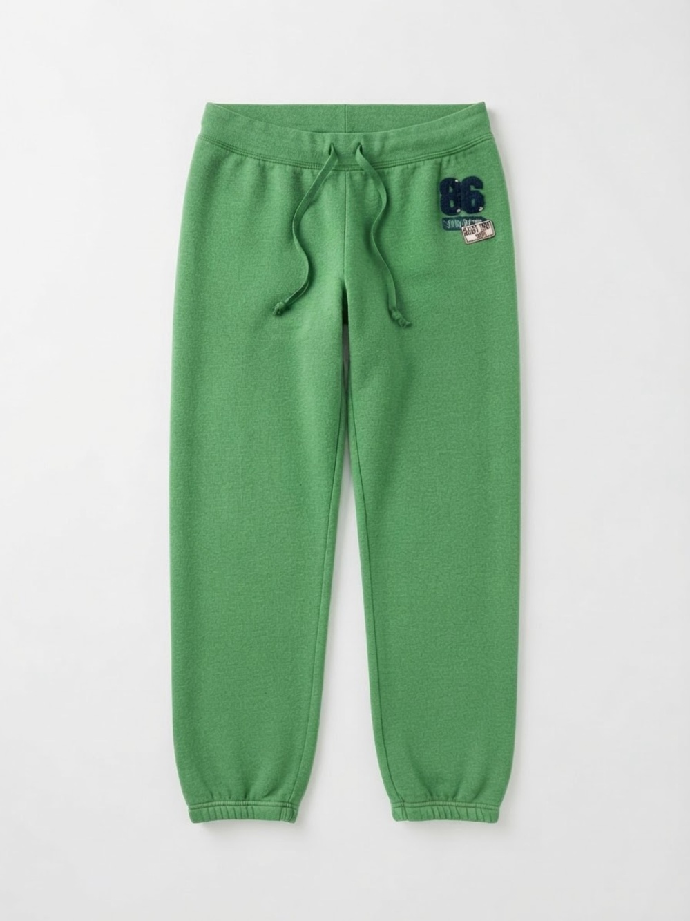 PINK Victoria’s Secret Green Capri Jogger Sweatpants Y2K Roadtrip Appliqué Large